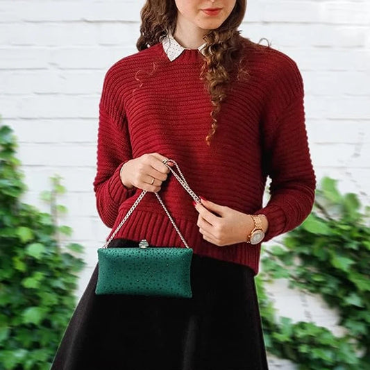 Clutch Bag With Rhinestone Exquisite Design