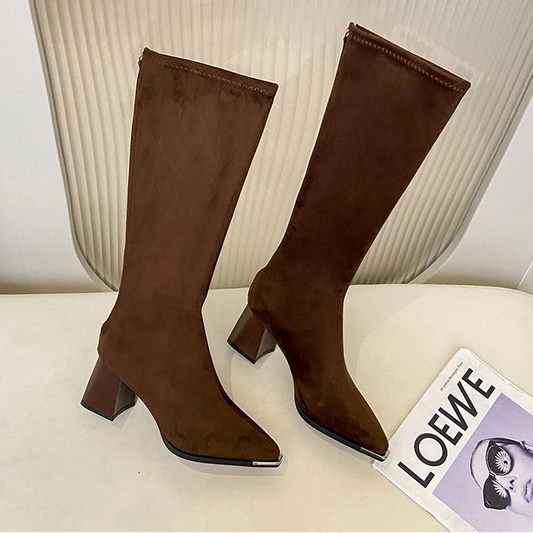 Sued Boots Fashion High