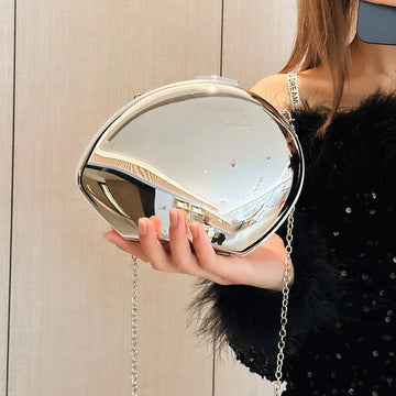 Acrylic Egg Shape Clutch Bag