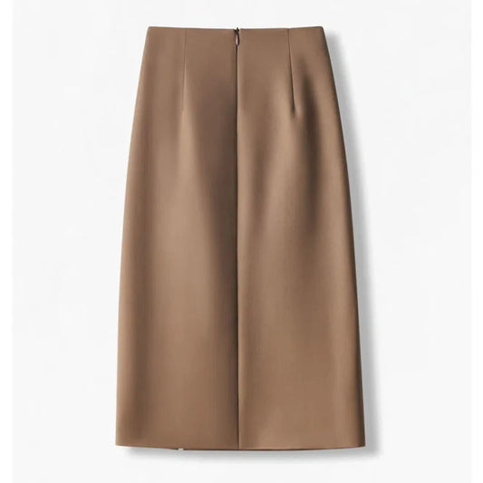 Loose Zipper Appear Skirt