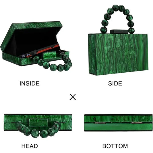 Pearl Acrylic PVC Evening Bags