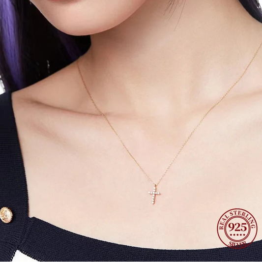 925 Sterling Silver Cute Cross
