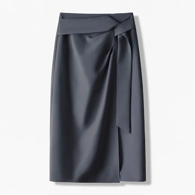 Loose Zipper Appear Skirt